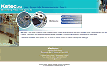 Tablet Screenshot of ketec.com